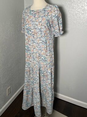 Floral Print Maxi Dress Sz 4 sweetsalt